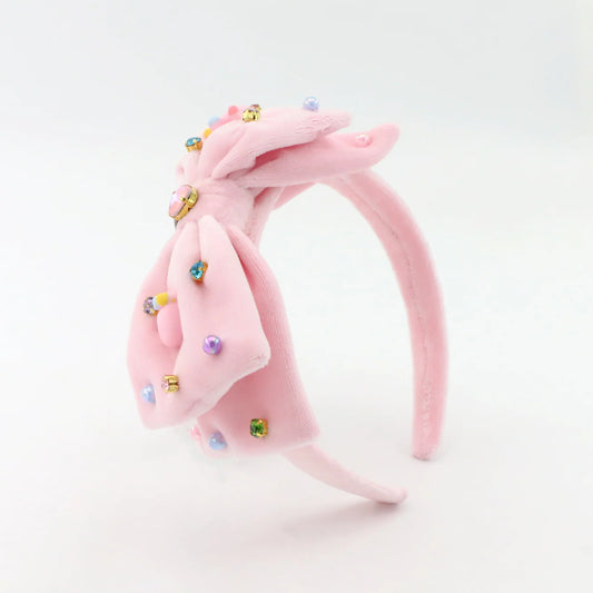 Poppyland | Velvet Crown Bow Headband