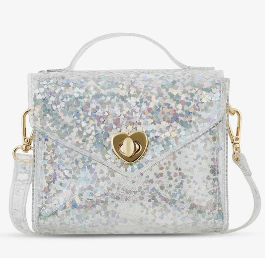 Carrying Kind | Gussie Silver Hearts Purse