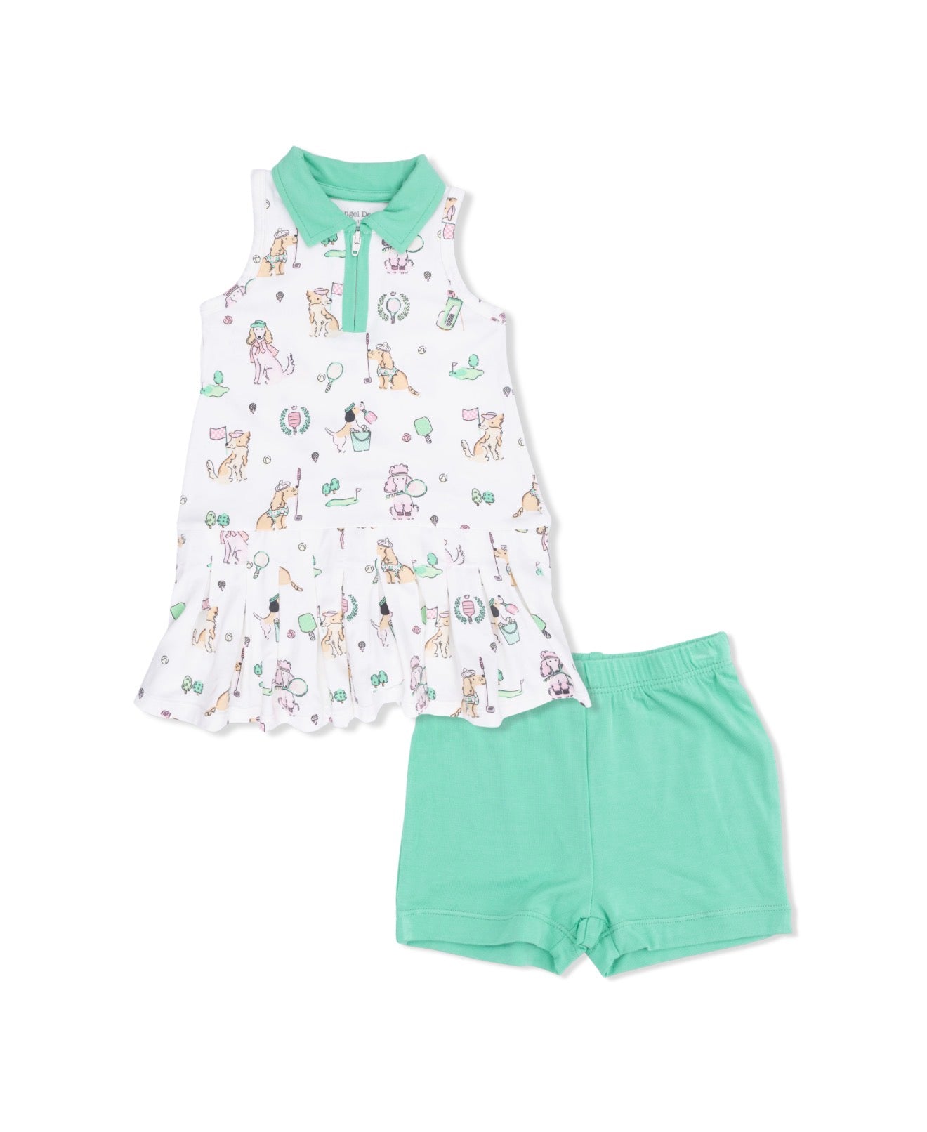 Angel Dear | Country Club Dogs Pink Polo Tennis Dress & Shorts