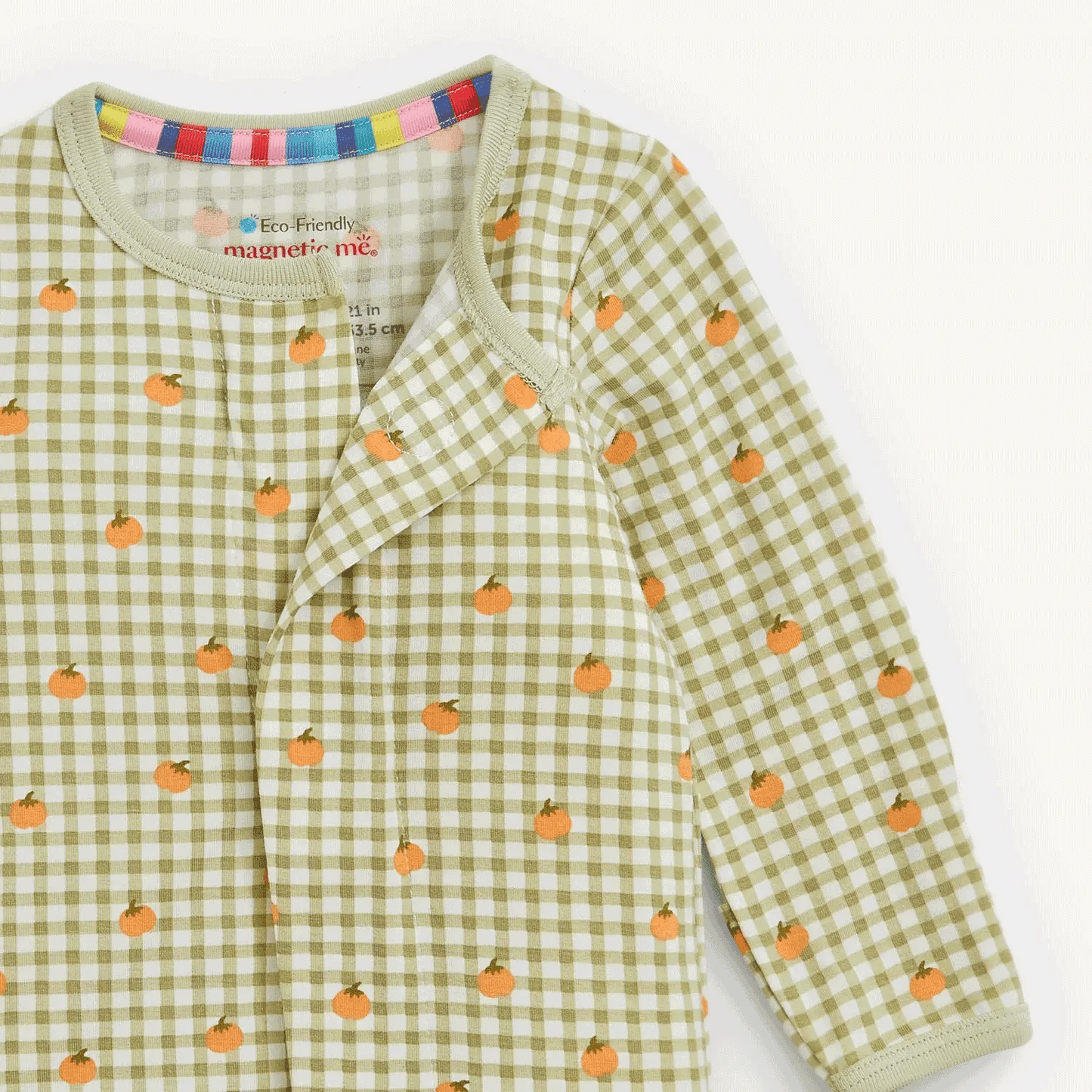 Magnetic Me | Pumpkin Plaid Footie
