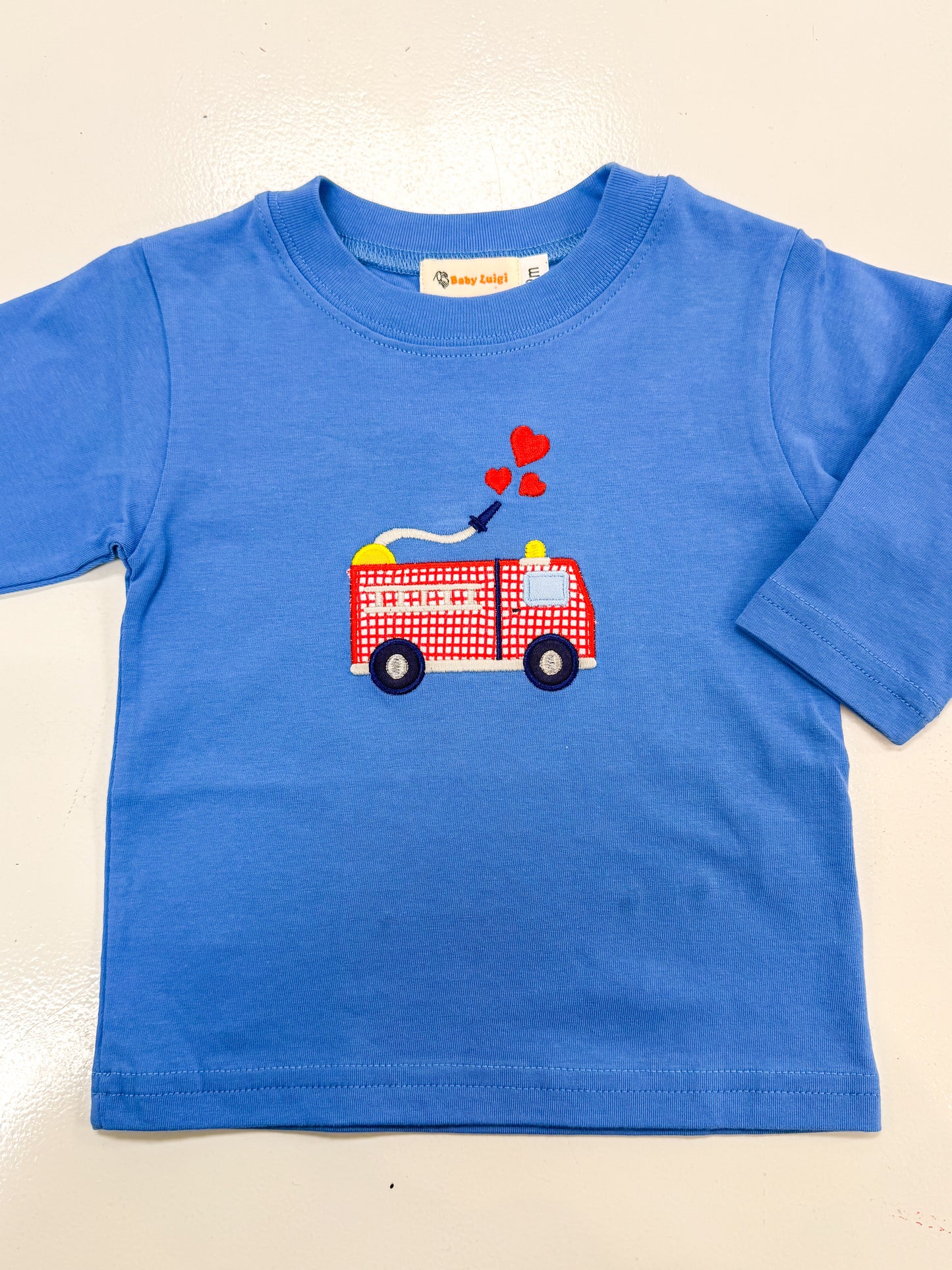 Luigi | Firetruck Hearts LS Top