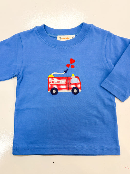 Luigi | Firetruck Hearts LS Top