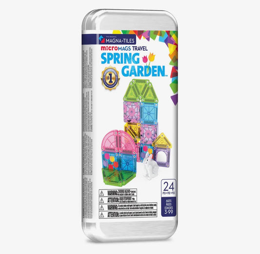 Magna-Tiles | Spring Garden 24-Piece Travel Set