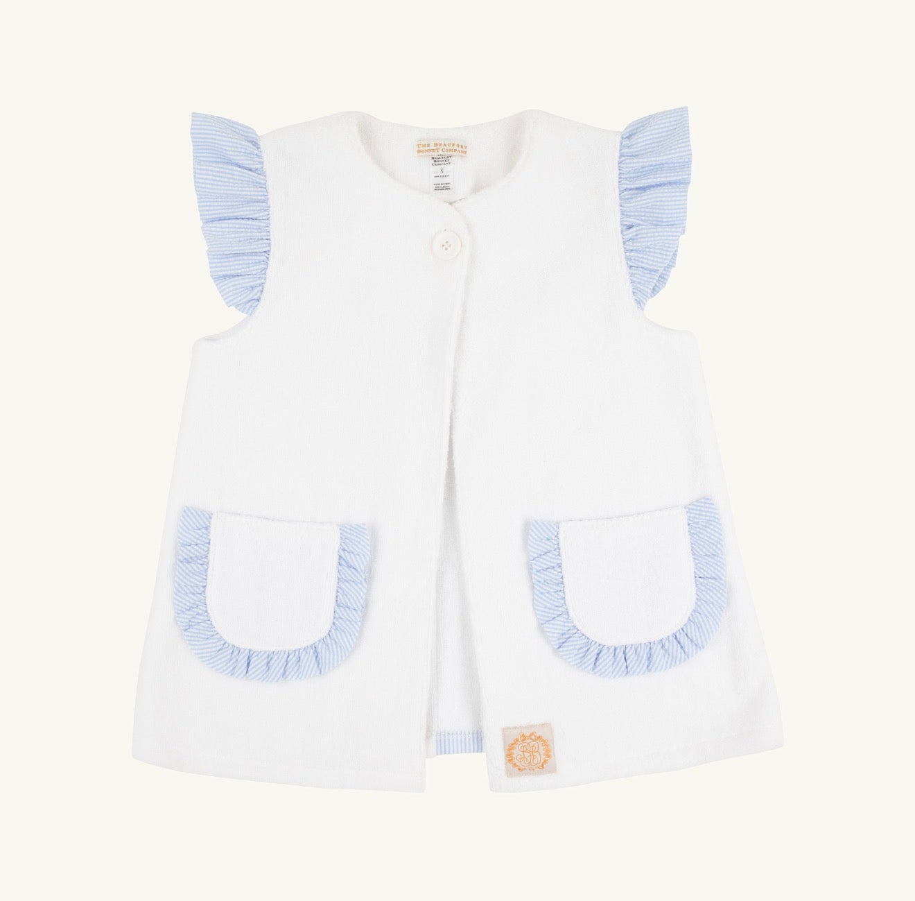 TBBC | Callie Cover Up - Worth Avenue White/Breakers Blue Seersucker
