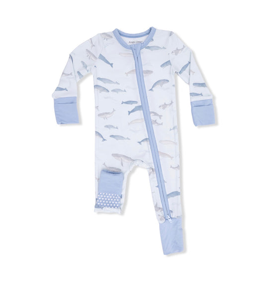 Angel Dear | Little Whales Convertible Romper
