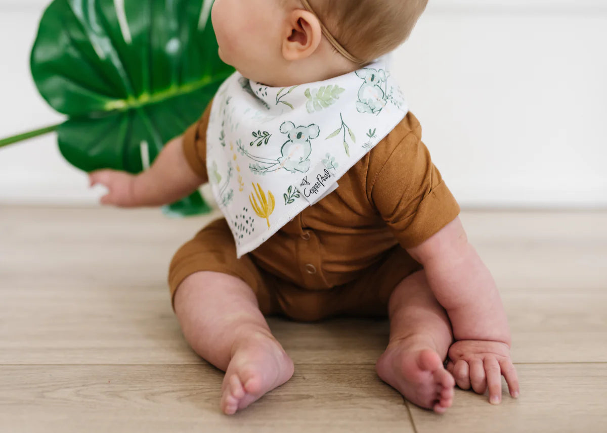 Copper Pearl - Aussie Baby Bandana Bib Set