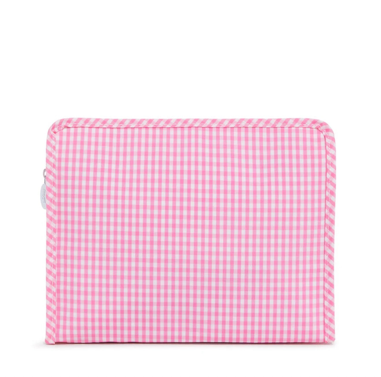 TRVL | Roadie Medium Zip Pouch - Gingham Pink