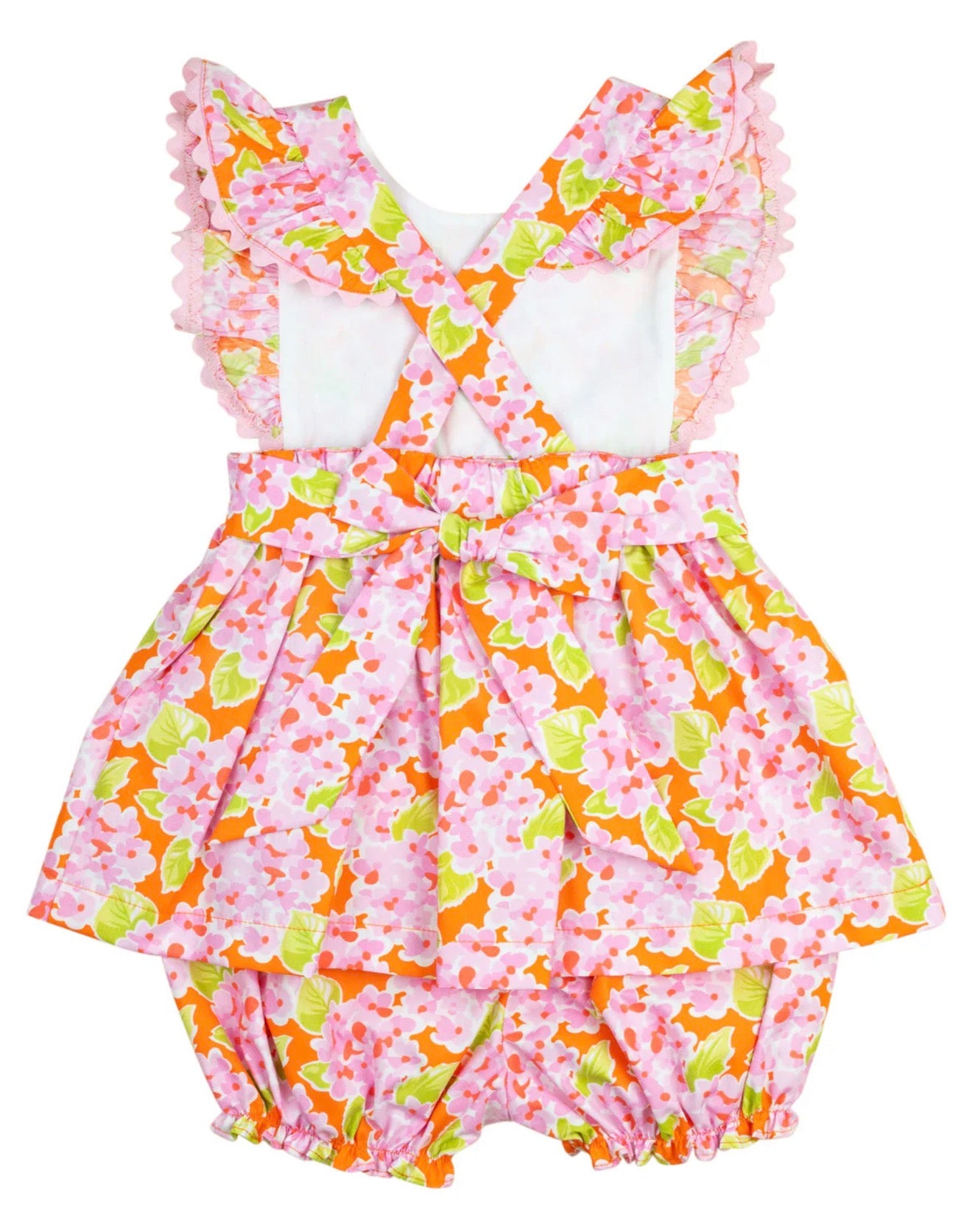Smockingbird | Pink Bunch of Flowers Penny Bloomer Set