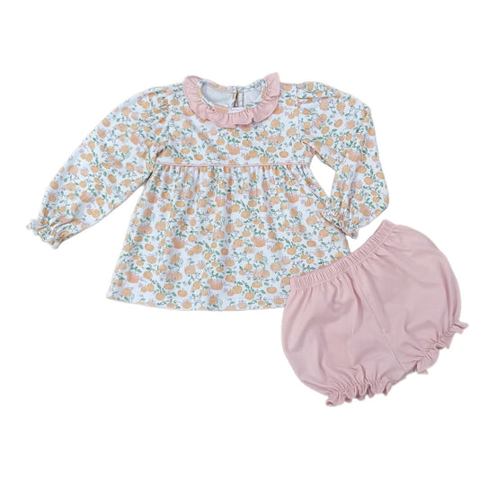 Love George | Pumpkin Knit Bloomer Set