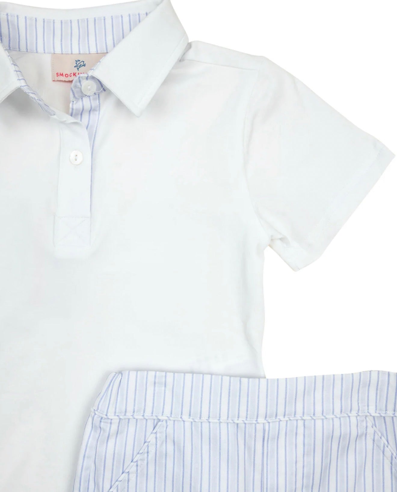 Smockingbird | Easter Toile Short Set