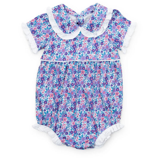 Lila & Hayes | Coucil Girls' Bubble - Blackberry FLoral