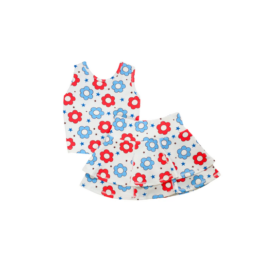 Be Girl | Star Spangled Skort Set