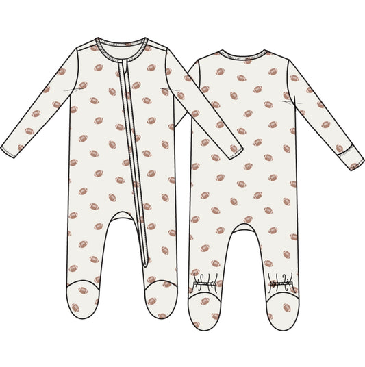 Angel Dear | Mini Footballs 2 Way Zipper Footie