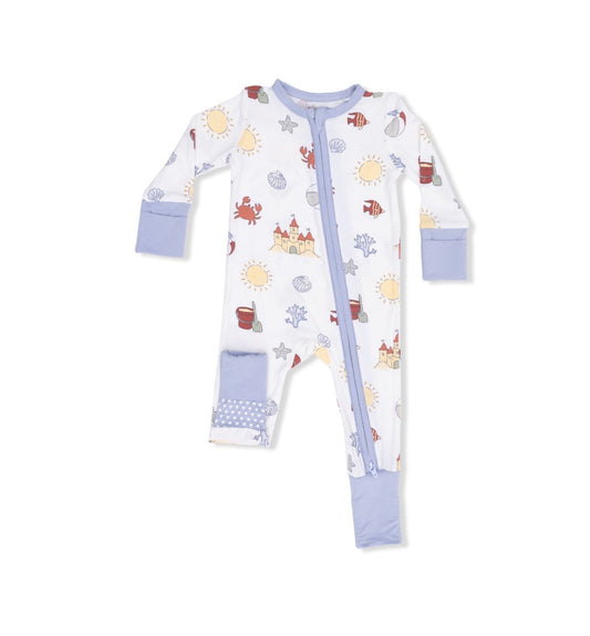 Angel Dear | Sunny Sandcastles Convertible Romper