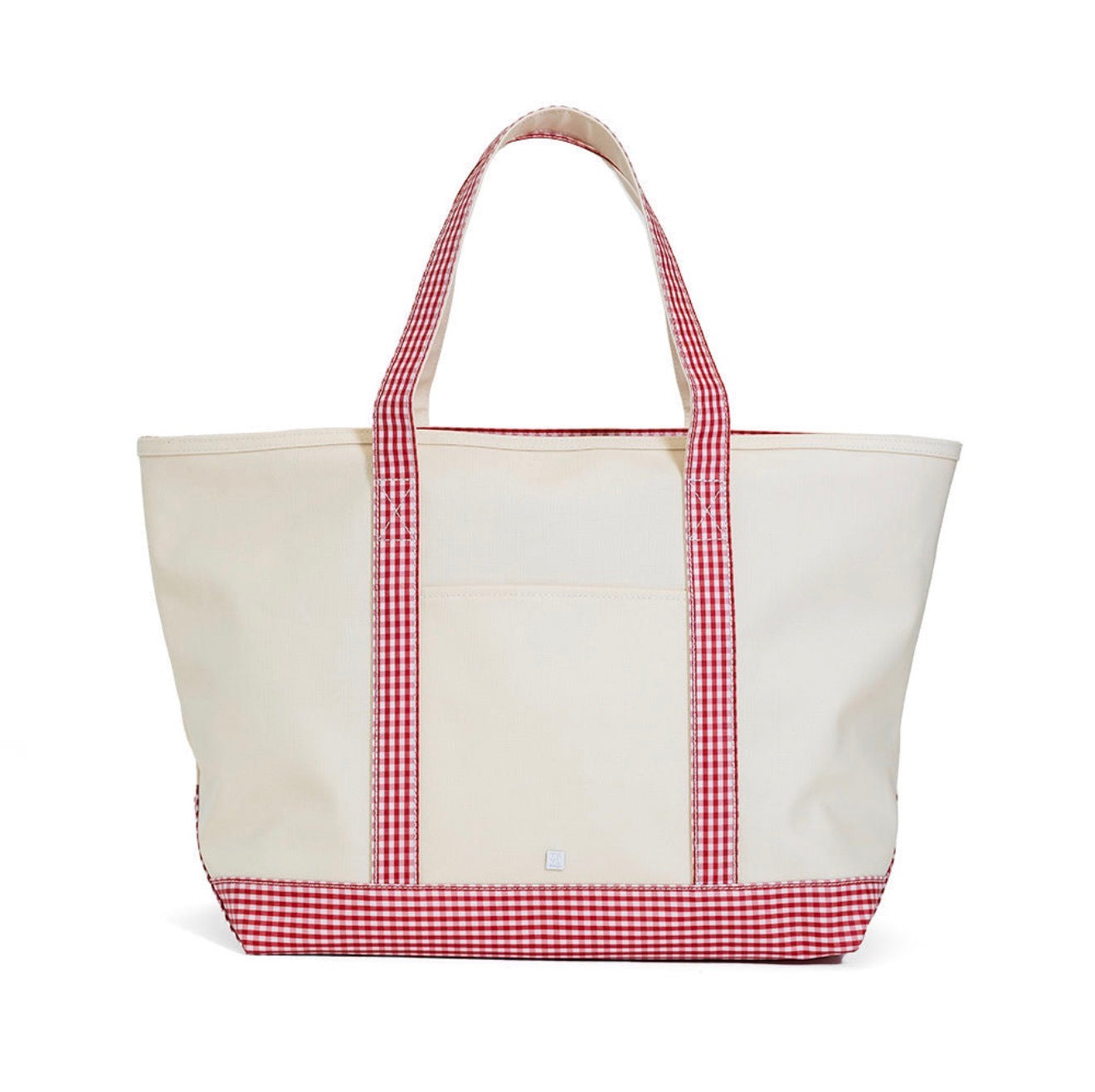 TRVL | Maxi Tote Coated Canvas Large - Gingham Red