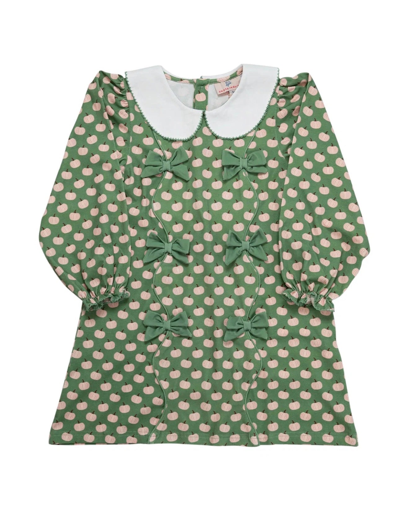 Smockingbird | Sage Green Pumpkin Knit Dress