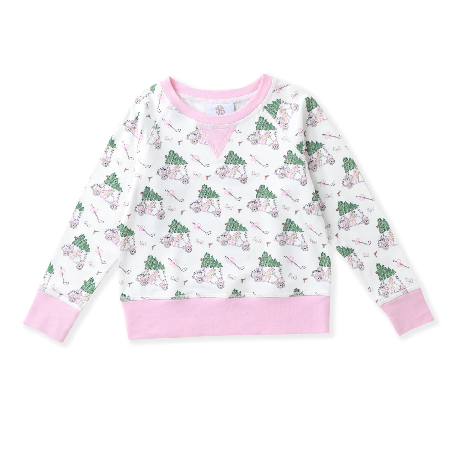 Swoon | Pink Golf Christmas Pullover