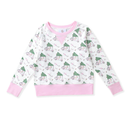 Swoon | Pink Golf Christmas Pullover