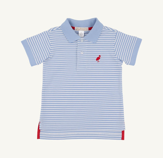 TBBC | Prim & Proper Polo - Beale Street Blue Stripe