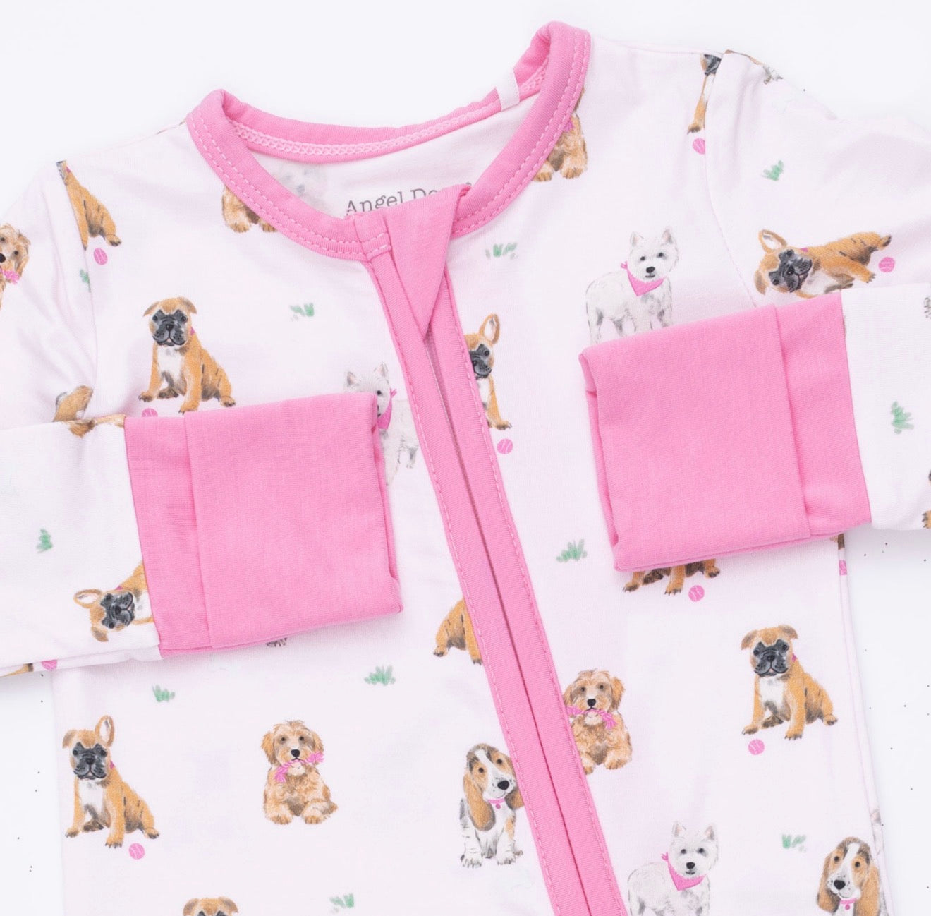 Angel Dear | Bestie Dogs Pink Convertible Romper