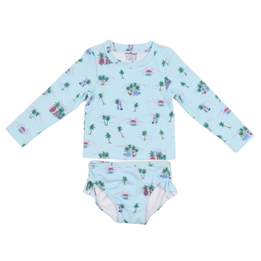 Blue Quail | Coastal Getaway Girls' Swimsuit