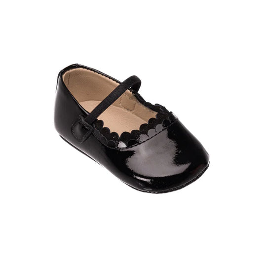 Elephantito - Ava Baby Ballet Patent Black