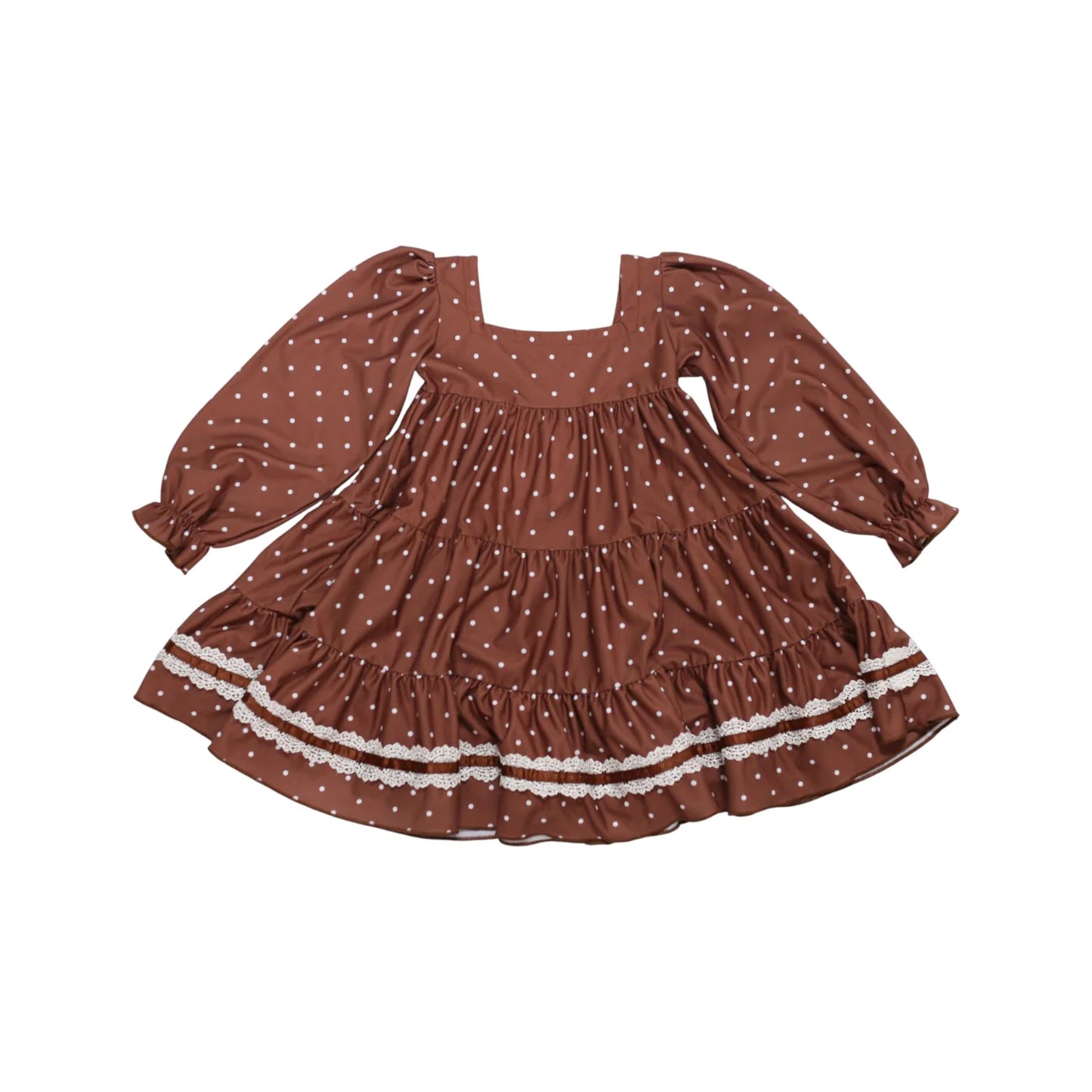 Be Girl | Brown Polka Dot Garden Twirler