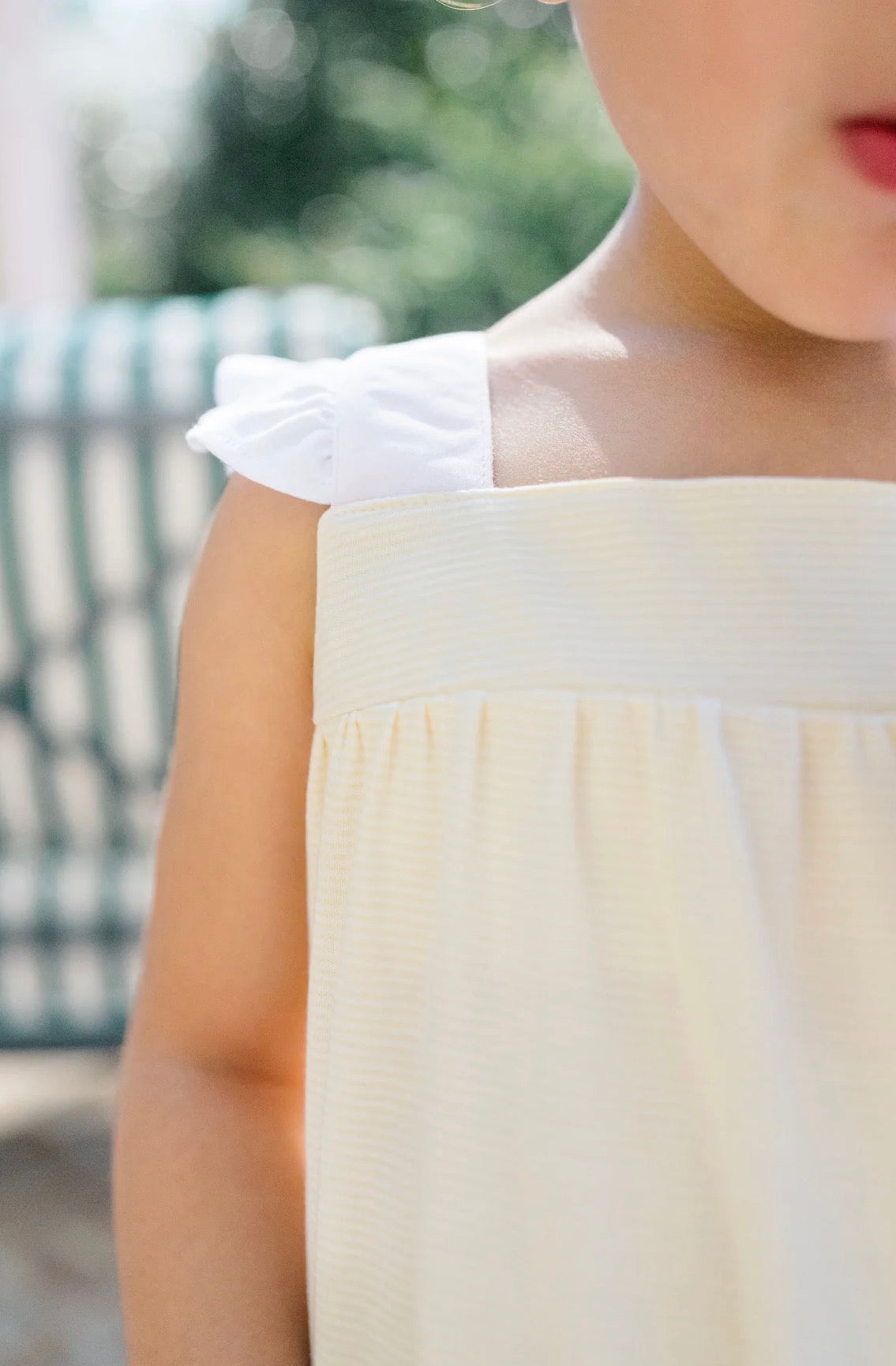 Proper Peony | Yellow Stripes Sundress