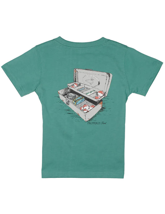 Properly Tied | Tackle Box Teal Tee