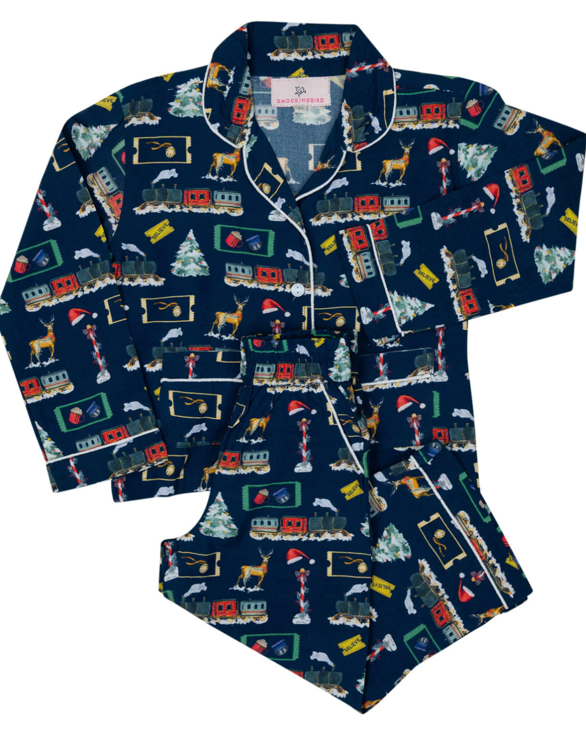 Smockingbird | Polar Express Pajama Set