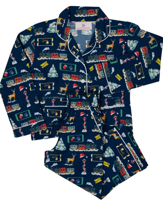 Smockingbird | Polar Express Pajama Set