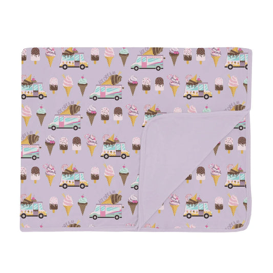 Kickee | Swaddling Blanket - Thistle Ice Cream Truck