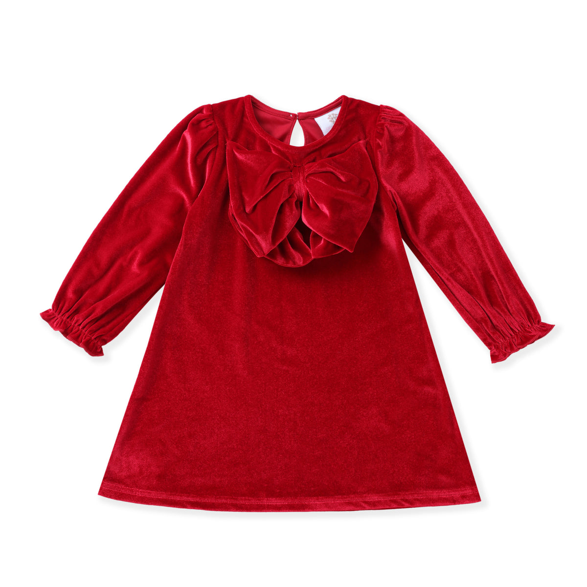 Swoon | Red Velvet Bow Dress