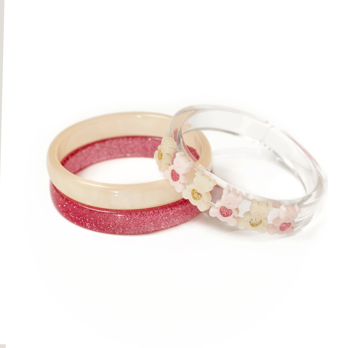 Lilies & Roses - Multi Bears Pearlized Bangle Set