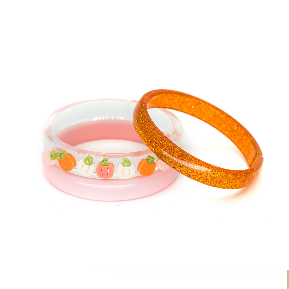 Lilies & Roses - Multi Pumpkin Orange Cream Bangles