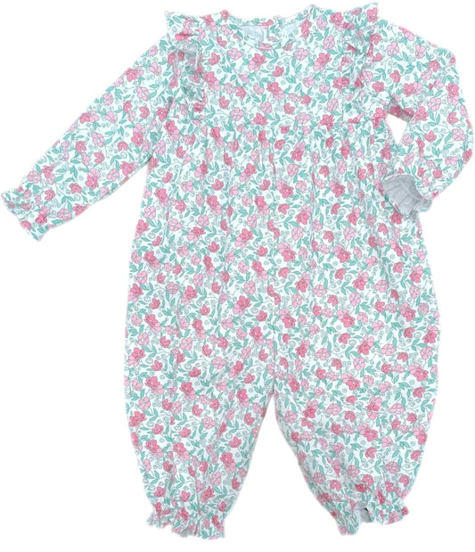 James & Lottie - Harper Green/Pink Floral Long Bubble