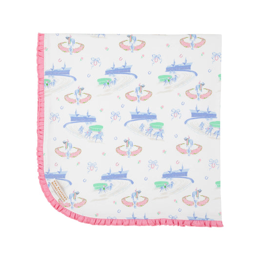 TBBC - Baby Buggy Blanket Derby Day Darling/Hamptons Hot Pink