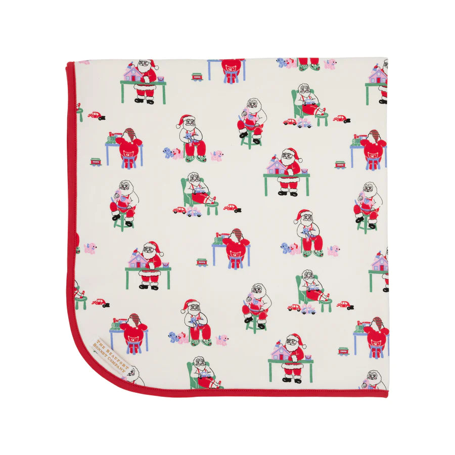 TBBC - Baby Buggy Blanket Santa's Studio/Richmond Red