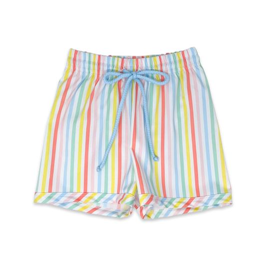 Lullaby Set - Barnes Bathing Suit Rainbow Stripe