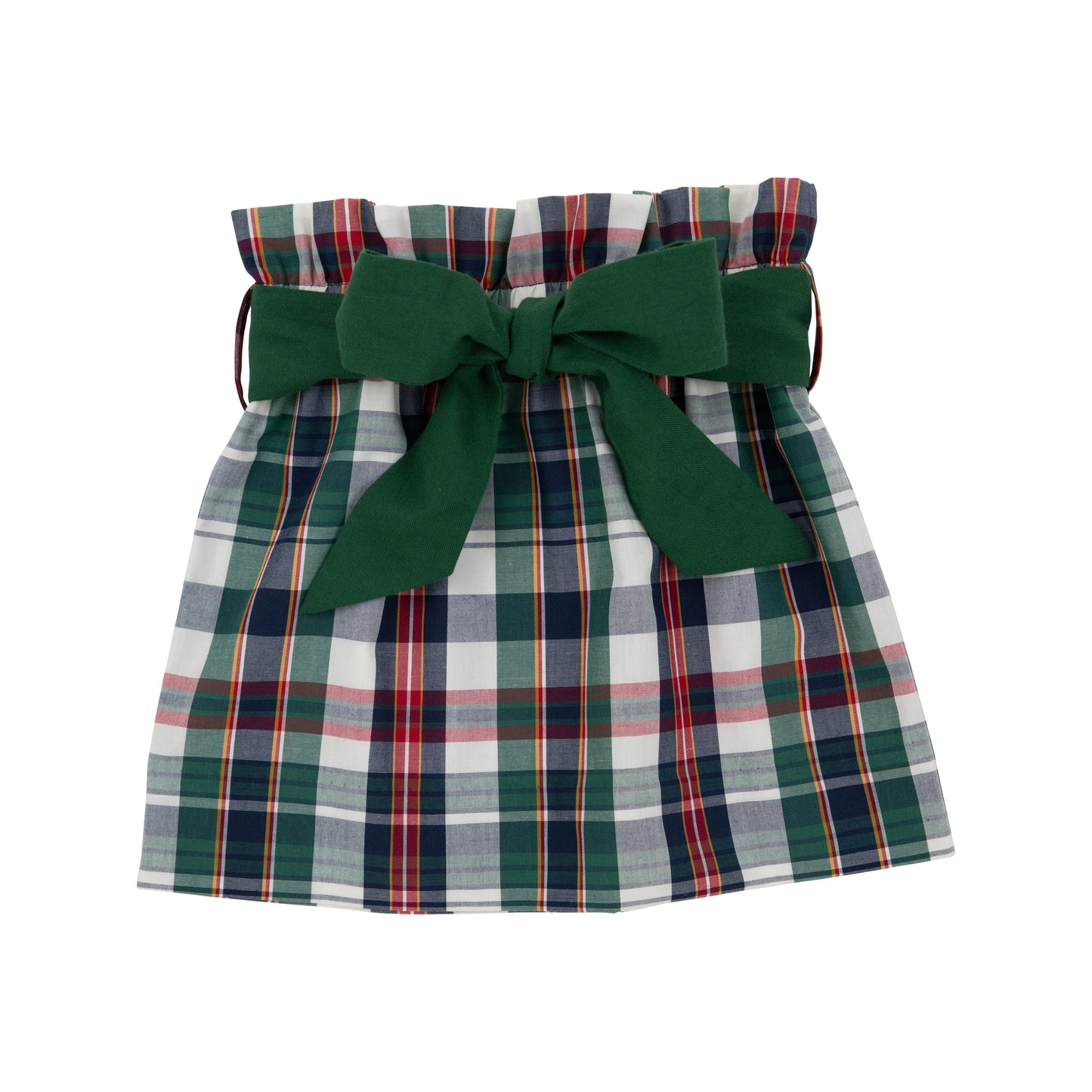 TBBC - Beasley Bow Skirt Field Park Plaid/Grier Green