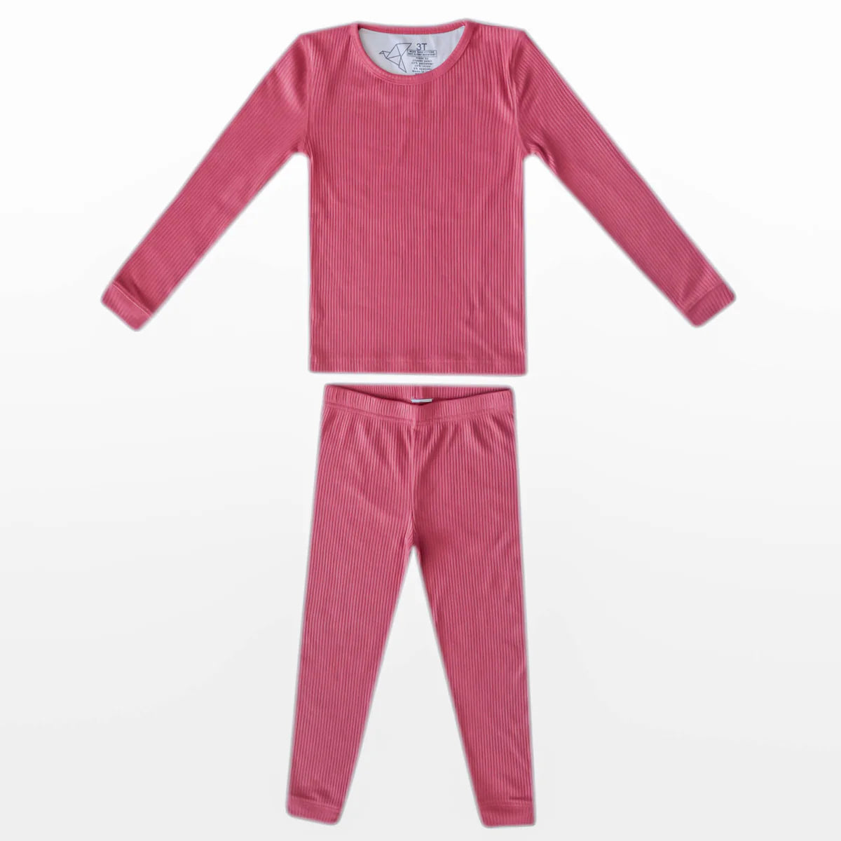 Copper Pearl - Berry Rib Knit 2pc LS Pajama Set