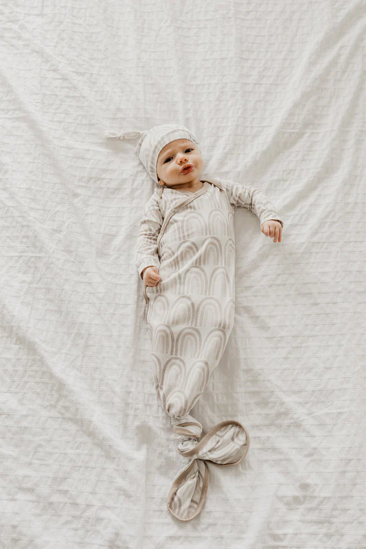 Copper Pearl - Bliss Newborn Knotted Gown