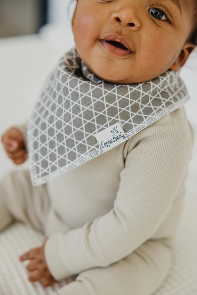 Copper Pearl - Bogey Baby Bandana Bib Set