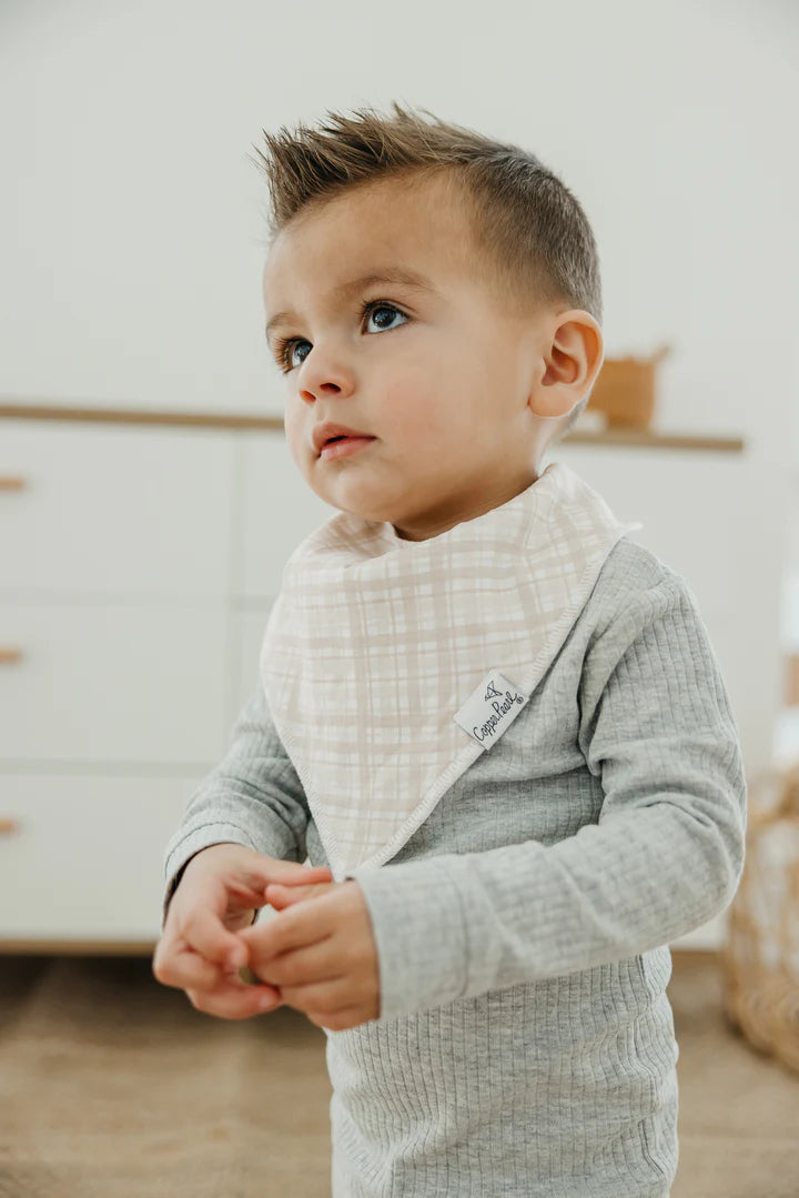 Copper Pearl - Bogey Baby Bandana Bib Set