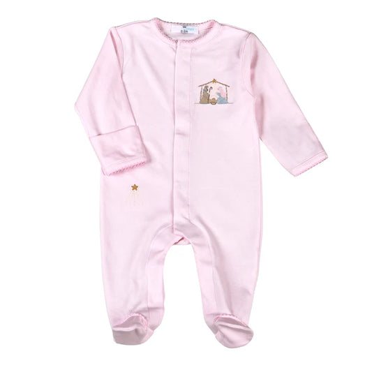 Baby Loren | Pink Nativity Footie