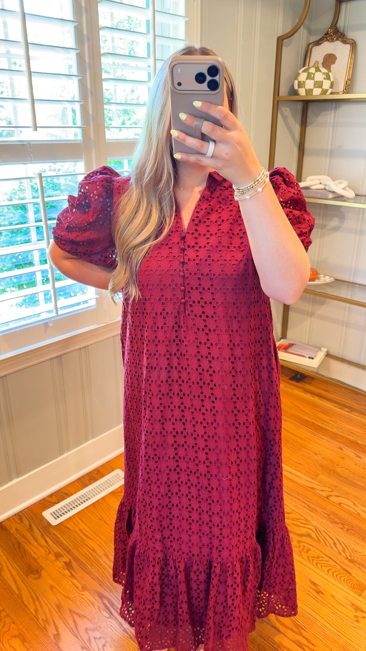 Audrey Eyelet Dress