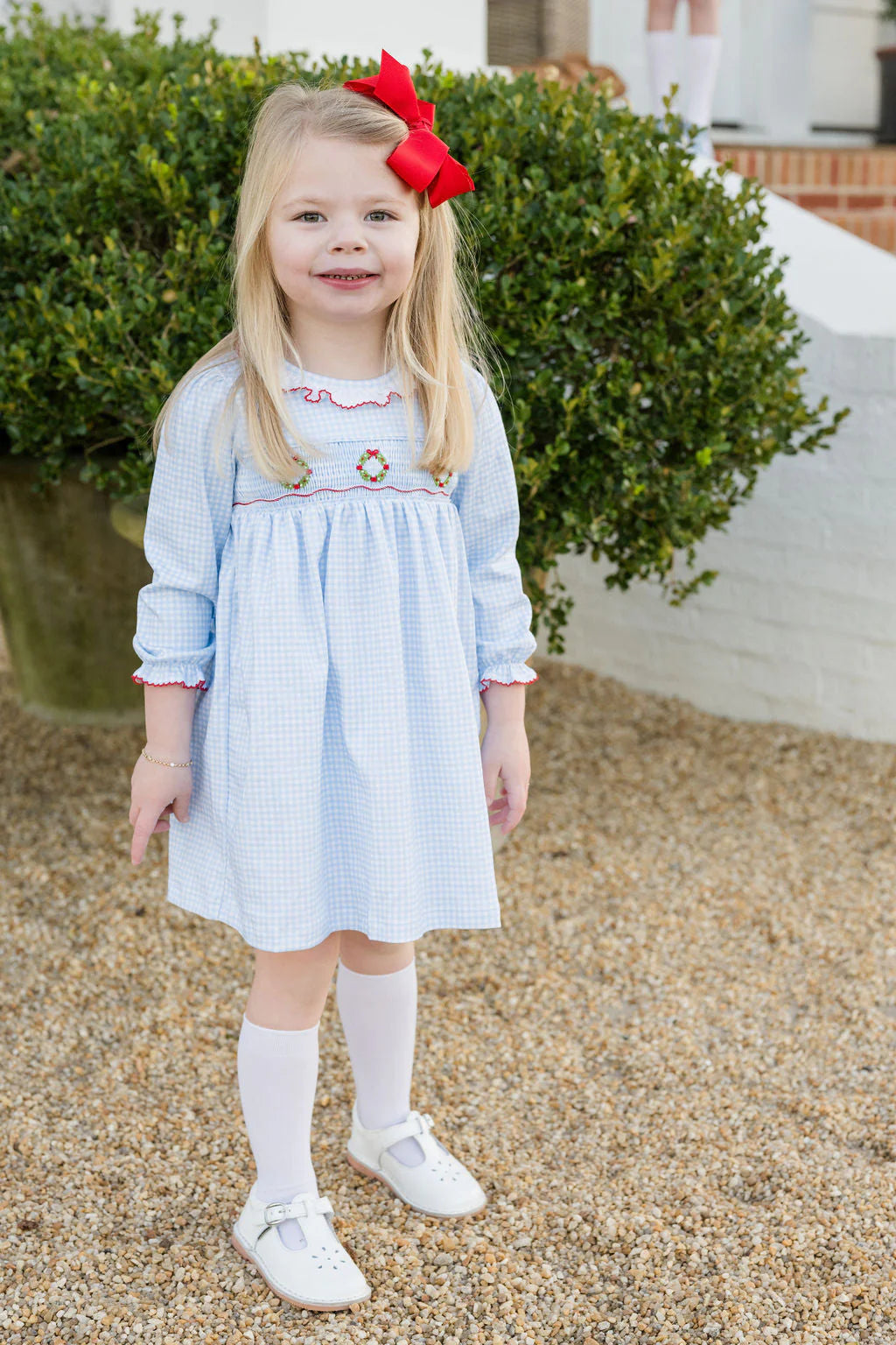 James & Lottie | Sara Smocked Wreath Dress