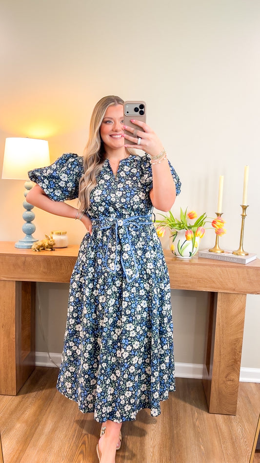 Layla Floral Midi Dress