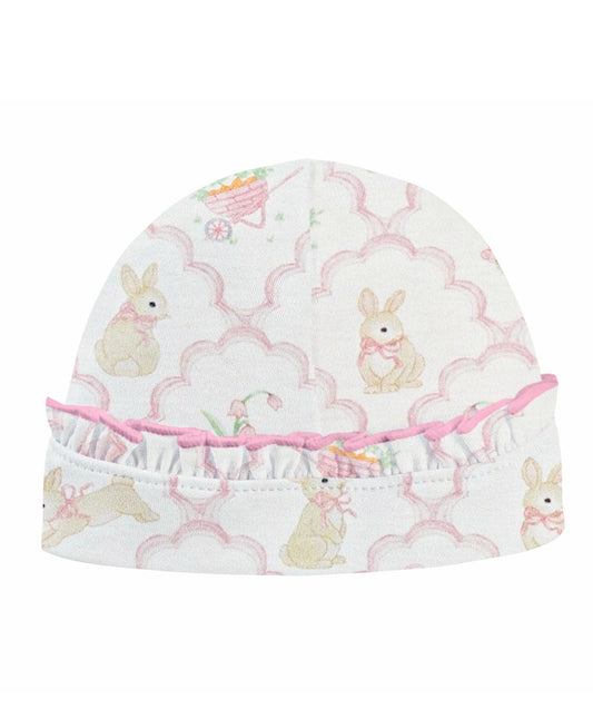 Baby Club Chic | Pink Mosaic of Tails Ruffle Hat