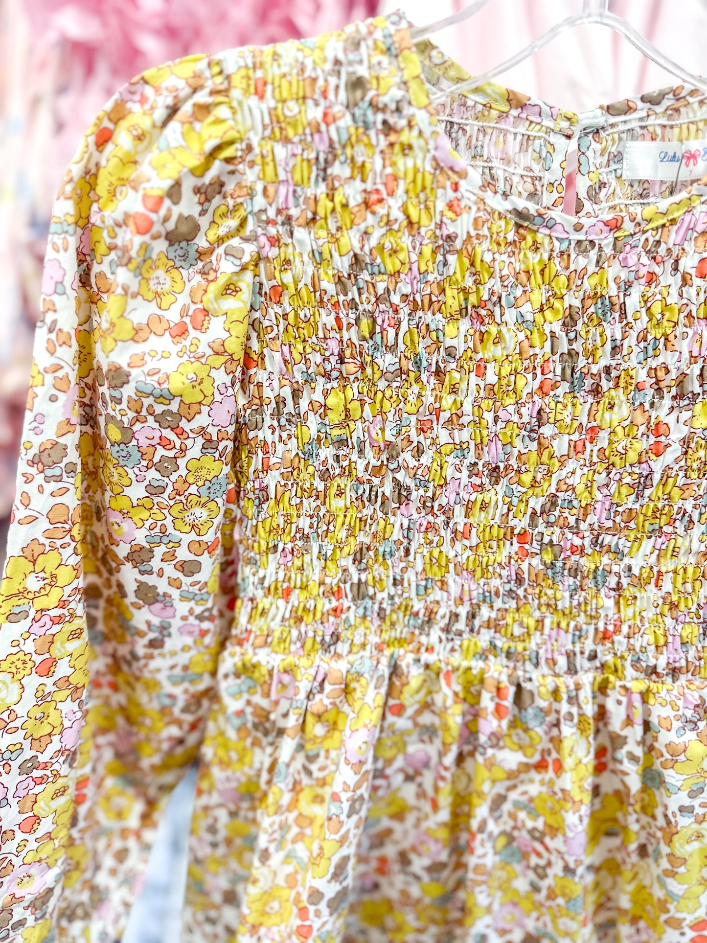 Lulu Bebe | Emily Smocked Floral Dress